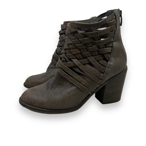 Free People Carerra Basket Weave Boot 10 Gray - Picture 1 of 15